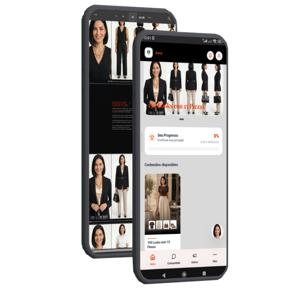 Aplicativo Looks Infinitos en Smartphone